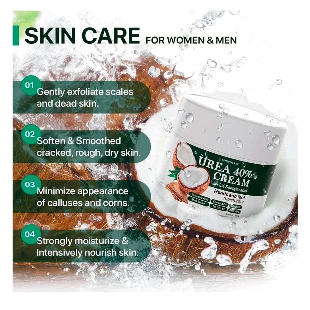 REMEDIAL PAX 40% Urea Foot Cream for Dry Skin Exp 10-2027
